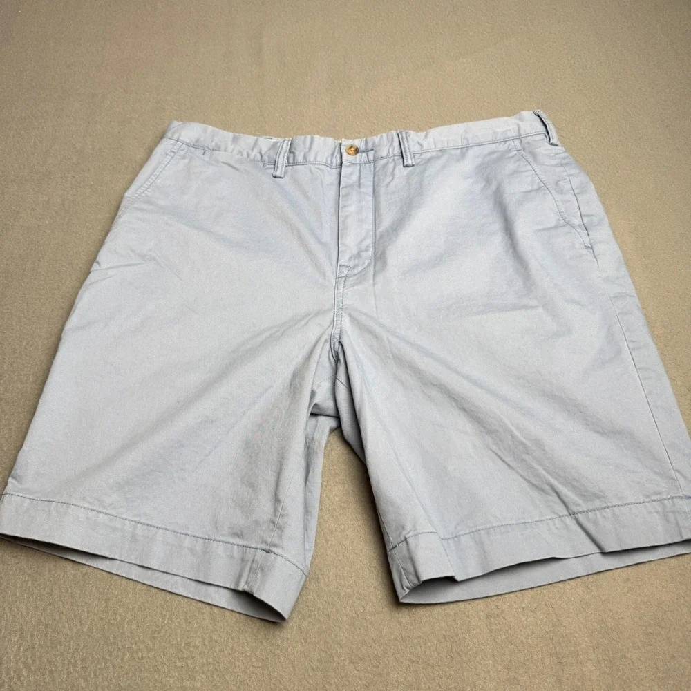 Polo Ralph Lauren Mens Classic Fit 9 Inch Shorts Light Blue Chino Stretch 36